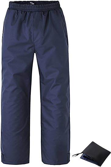 Ubon Mens Rain Pants Waterproof Hiking Pants Lightweight