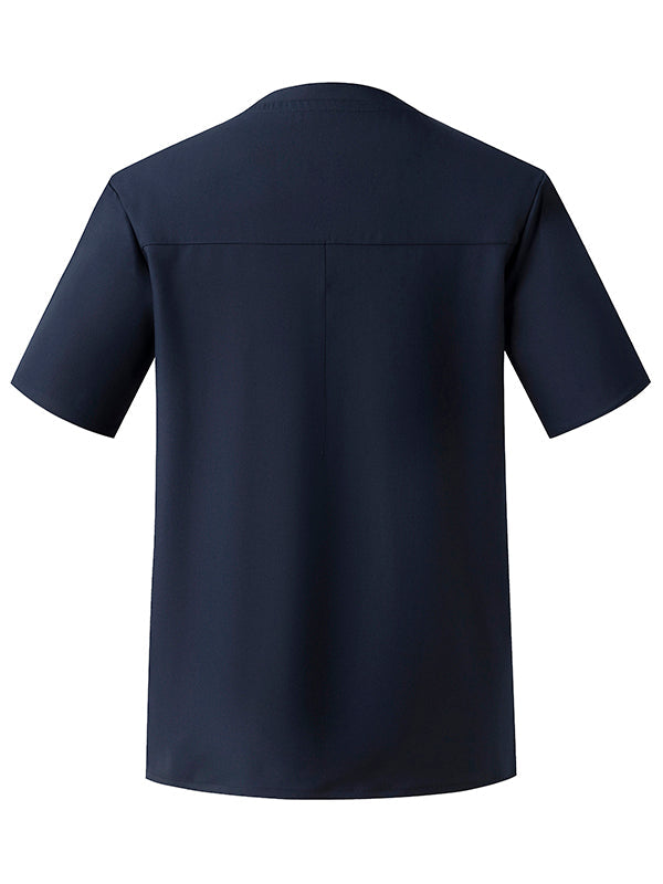 Ubon Men's V Neck Scrubs Top Stretch Medical Uniforms with Four Pockets Professionals Workwear