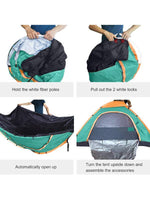 Ubon Ubon Instant Pop up Tent, 2-3 Person Quick Tent for Camping Backpacking 